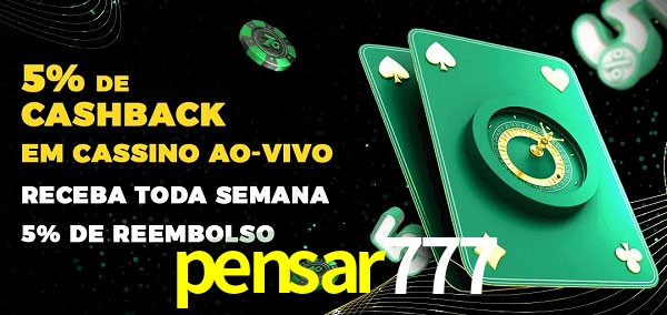Promoções do cassino ao Vivo pensar777